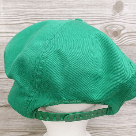 VINTAGE ST PATTYS DAY GREEN ADJUSTABLE NEWSBOYS HAT CAP - Picture 5 of 10